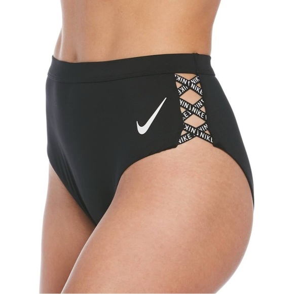 Women’s Nike Swim Sneakerkini High Waist Bikini Bottom Small - Picture 1 of 16